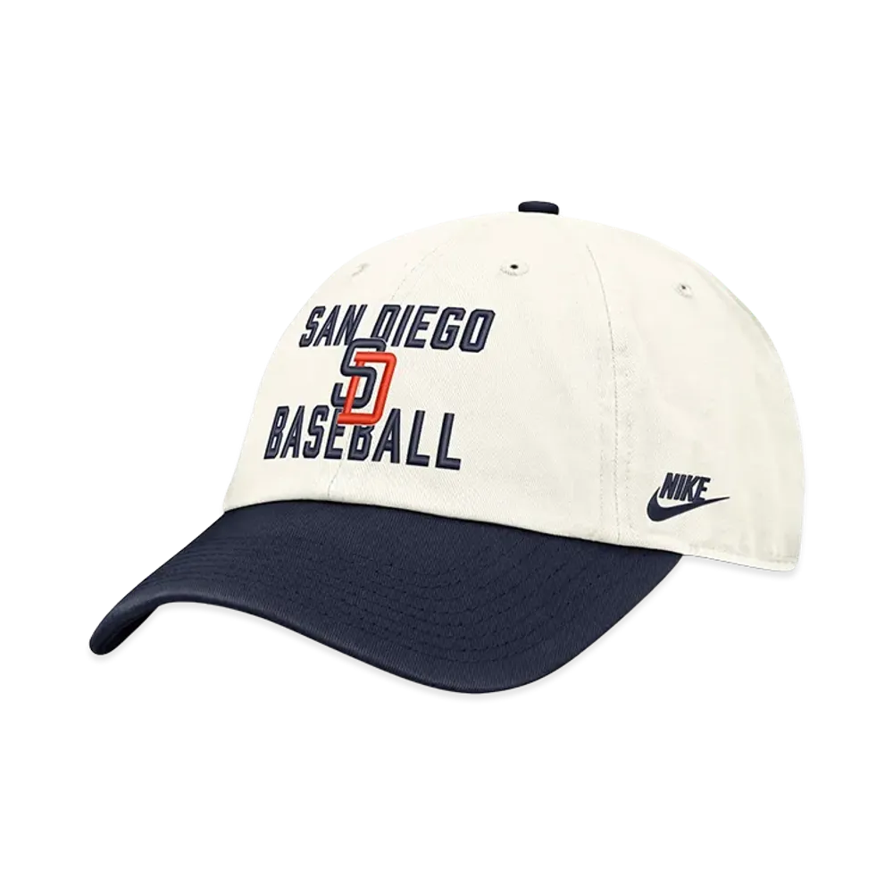 MLB x Nike Padres Cooperstown Organic Cotton Cap "Off White/Navy"