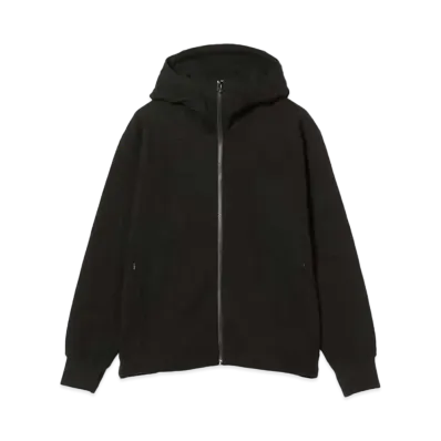 BEAMS Sweat Zip Up Hoodie "Black"