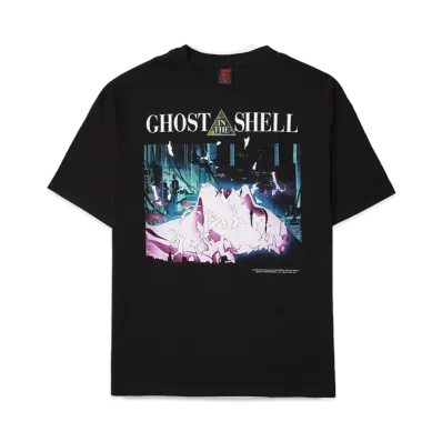 Geeks Rule x Ghost in the Shell Silkscreen Printing T Shirt "Black"