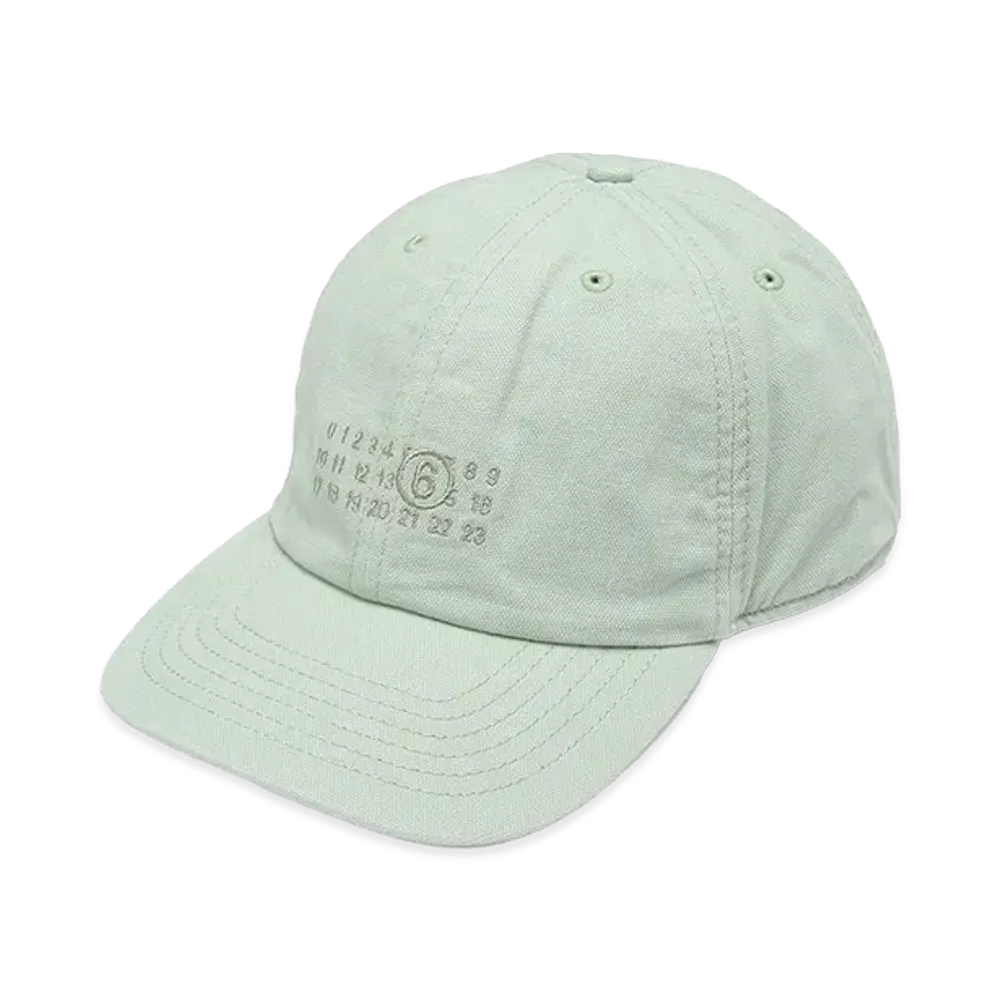 MM6 Maison Margiela Numeric Logo Embroidery Baseball Cap "Blue"