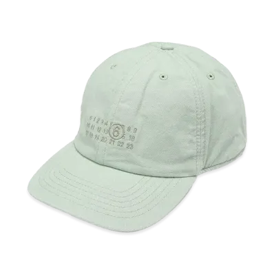 MM6 Maison Margiela Numeric Logo Embroidery Baseball Cap "Blue"
