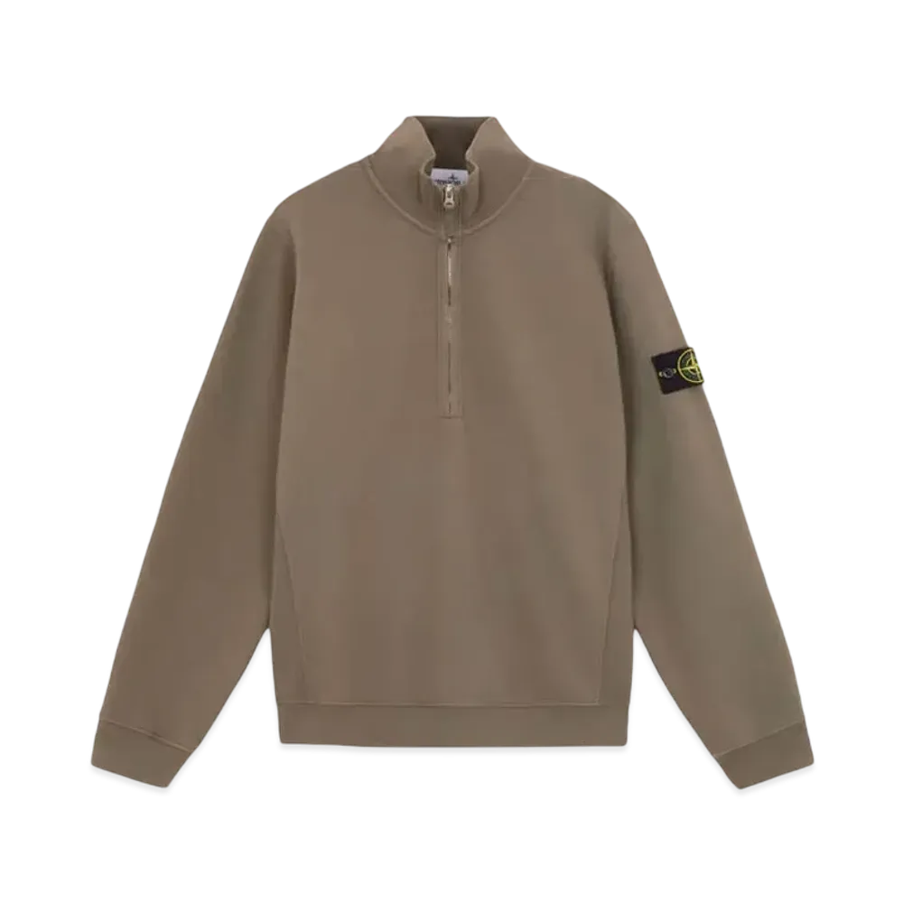 Stone Island 63420 Brushed Organic Cotton Fleece "Walnut Brown"