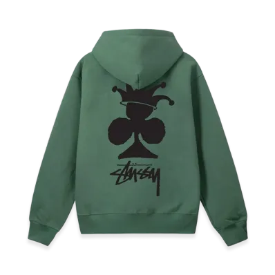 Stussy Club Crown Zip Hoodie "Green"