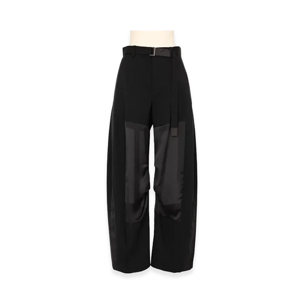 sacai Women's Wool Suiting Pants "Black"