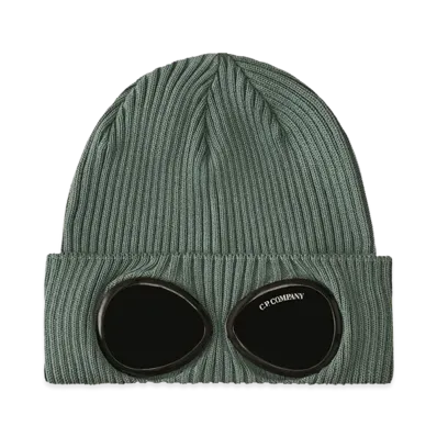 C.P. Company Cotton Goggle Beanie "Silver Blue"
