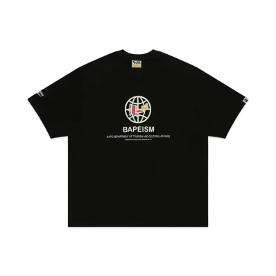 A BATHING APE Bape x Kidsuper Bapeism Logo Tee "Black"