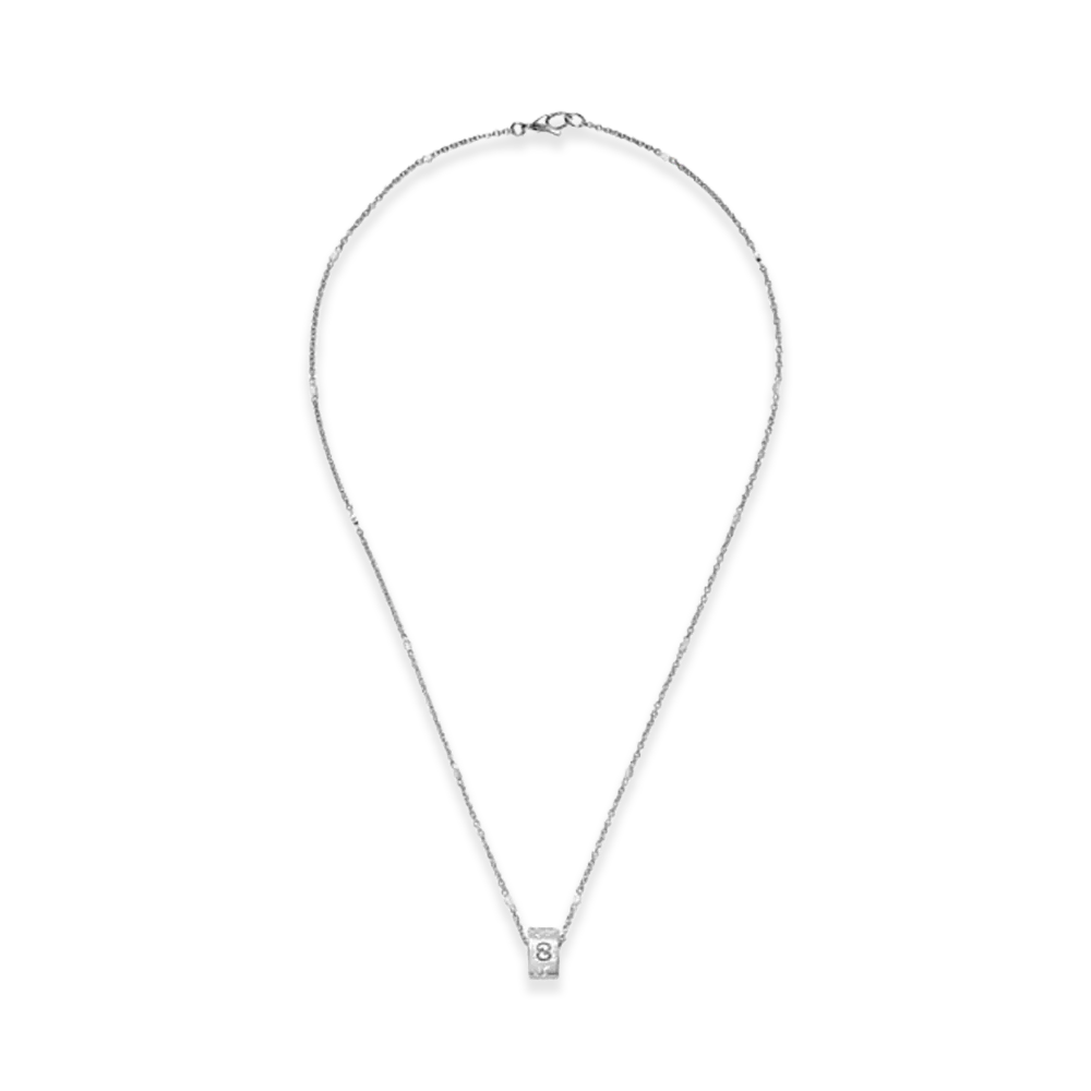 GUCCI Icon Series Necklace "White Gold"