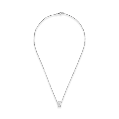 GUCCI Icon Series Necklace "White Gold"