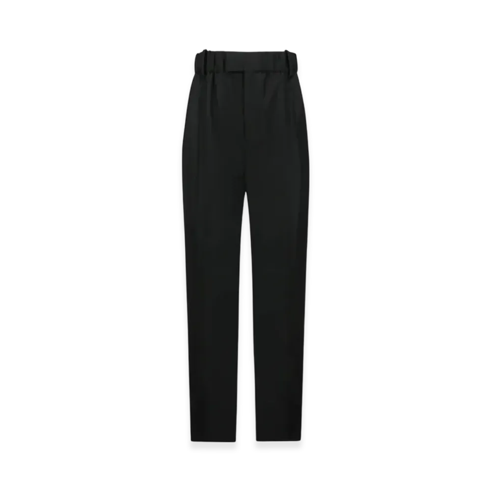 Bottega Veneta Women's Light Wool Wide Leg Pants "Black"