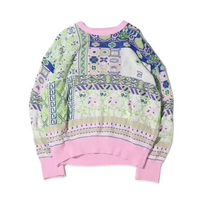 atmos pink Paneled Knit Pullover "Pink"
