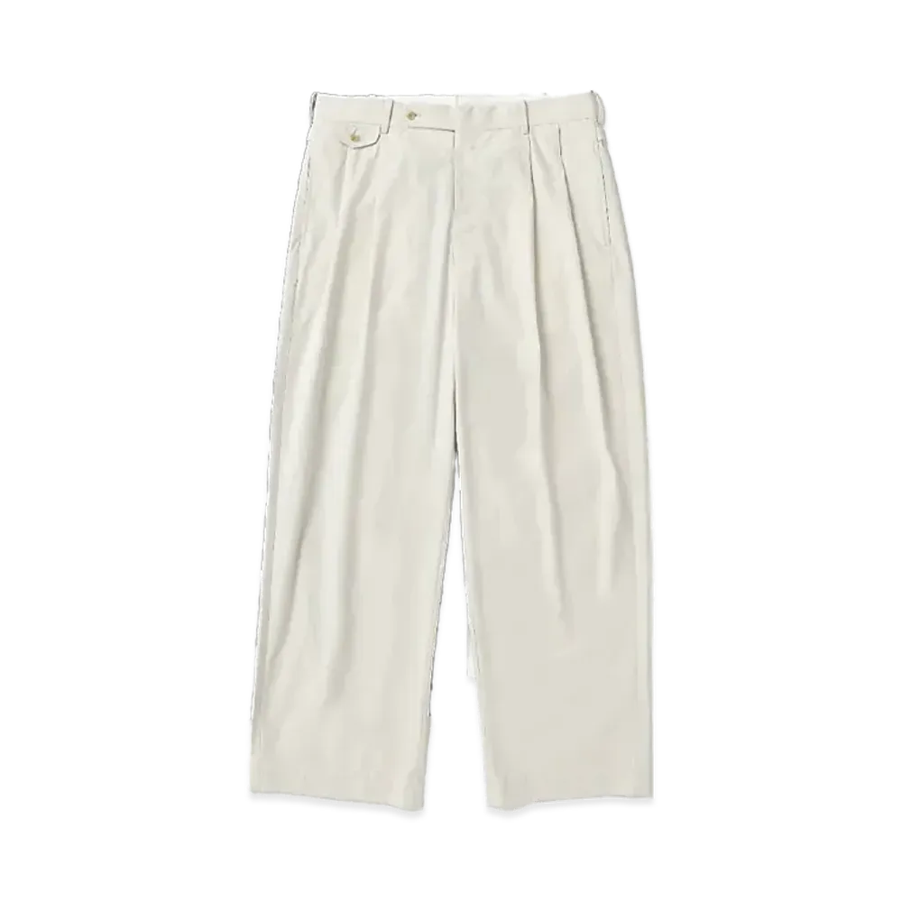 A.PRESSE High Density Weather Cloth Trousers "Ecru"