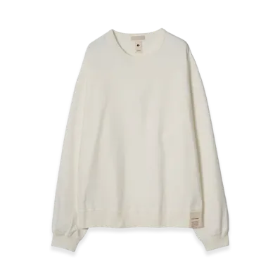 YOKE Brewed Protaintm Blend Cotton Fleece Yoke Sweat "Off White"