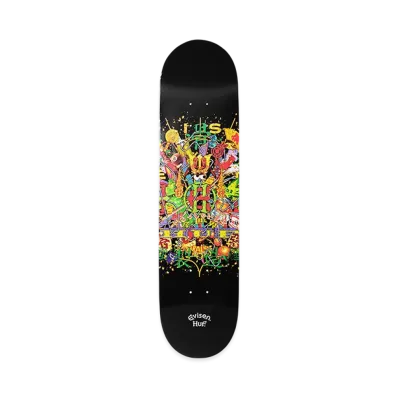 HUF x Evisen Skateboards Allstar Deck "Black"