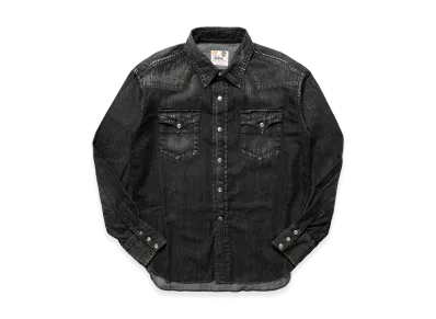 SubCulture Skulltag Blackdenim Western Shirt "Black"