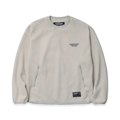 NEIGHBORHOOD Fleece Crewneck LS "Off White"
