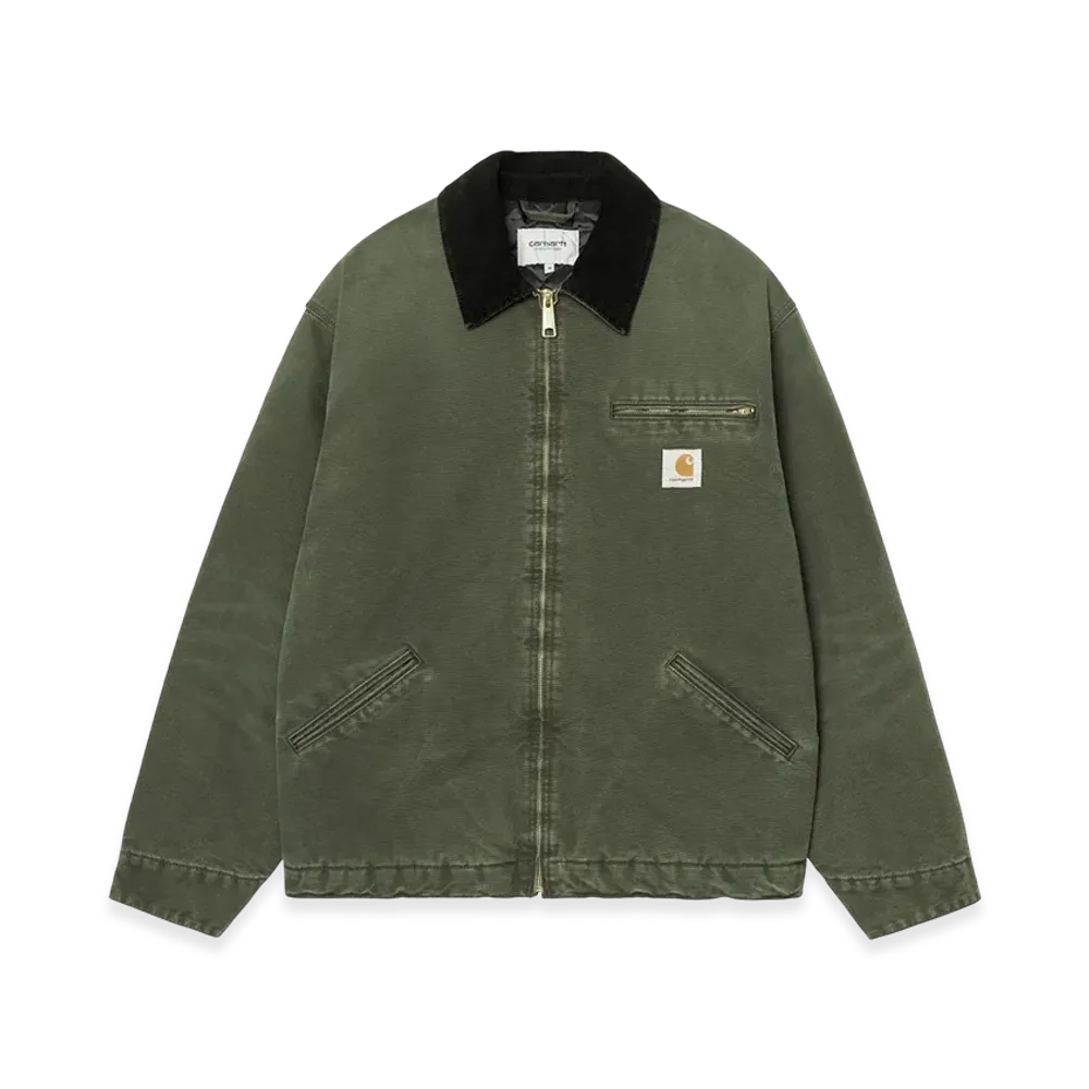 Carhartt WIP OG Detroit Jacket "Olive/Black(Stone Canvas)"
