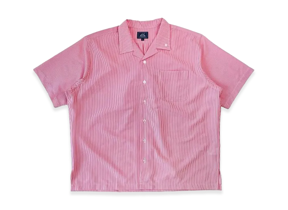STABRIDGE Dotair Open Collar S/S Shirts "Red/White"