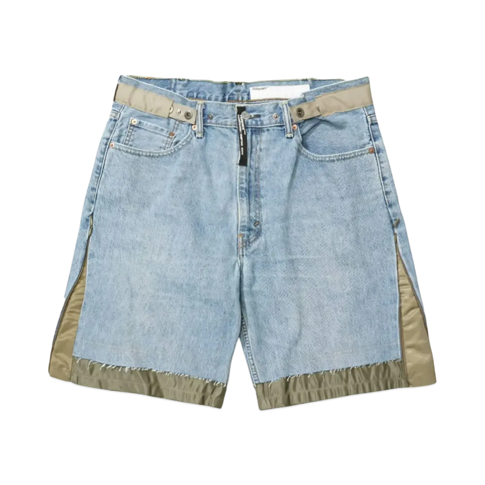 Poliquant THE DEFORMED ADJUSTABLE THRIFTING DENIM 550 [FIGURE S/L] "BLUE OLIVE"
