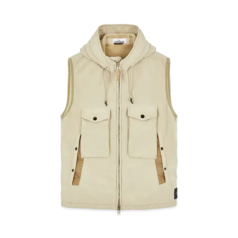 Stone Island G0931 DAVID LIGHT-TC WITH MICROPILE "Ecru"