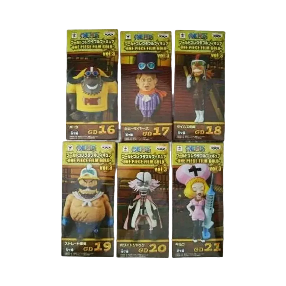 Banpresto One Piece World Collectable Figure -ONE PIECE FILM GOLD- Vol.3 Complete 7 Piece Set