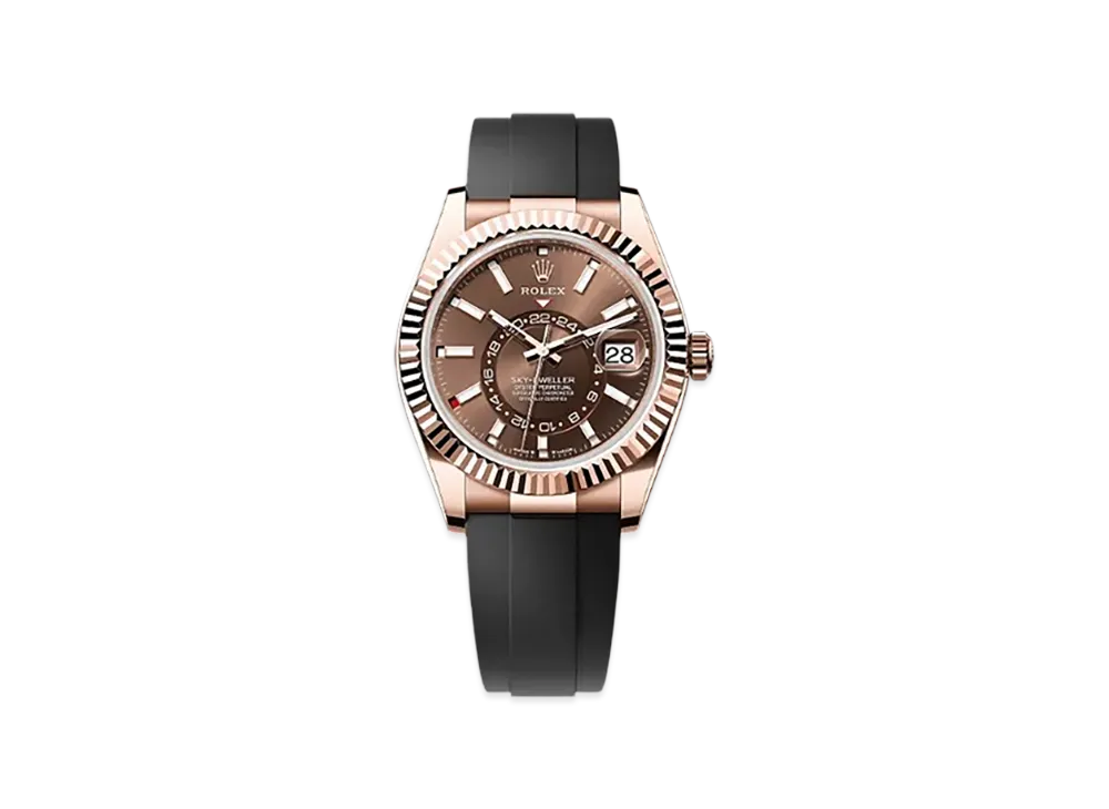 ROLEX Sky-Dweller 42mm Everose Gold 336235 "Chocolate"