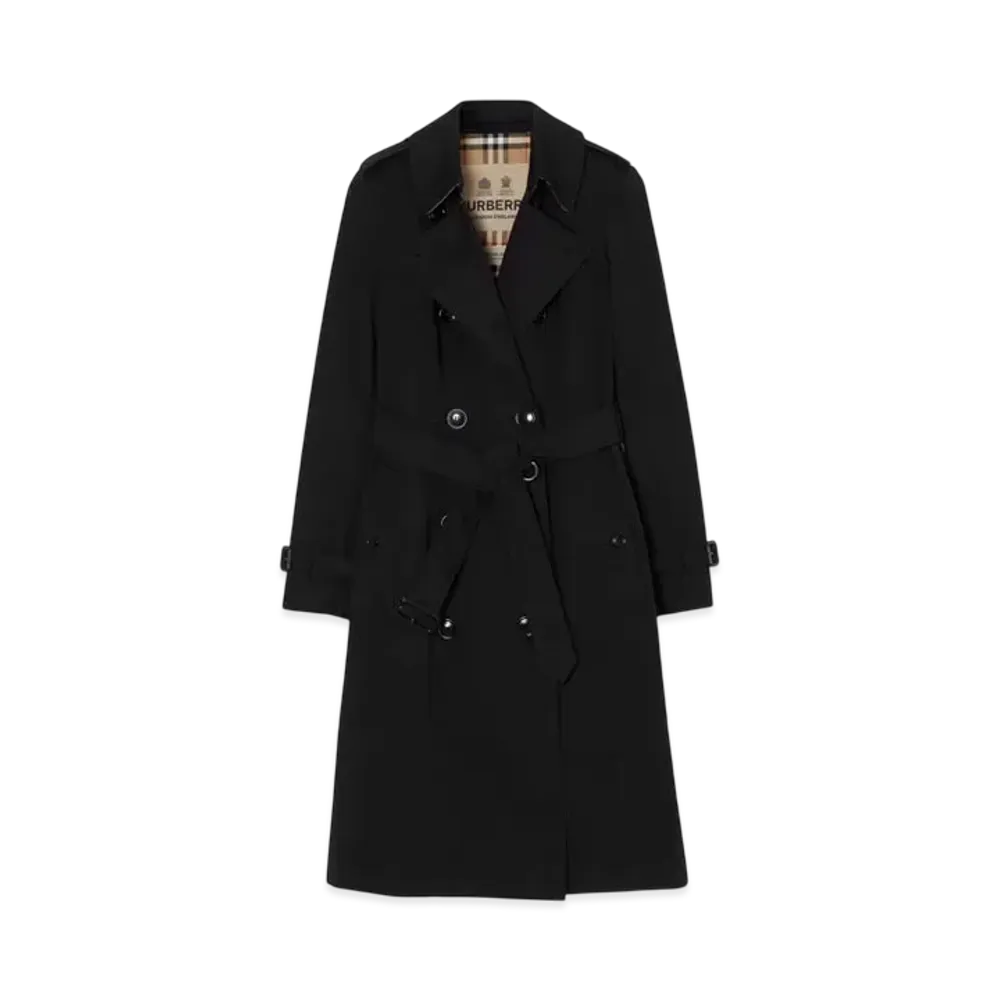 Burberry Long Chelsea Heritage Trench Coat "Black"