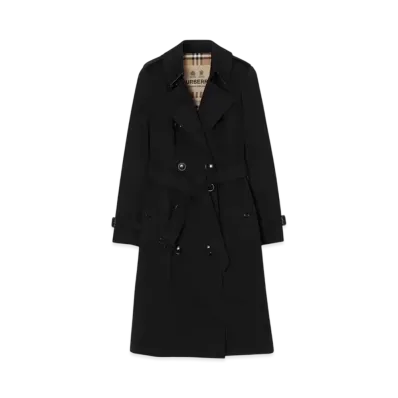 Burberry Long Chelsea Heritage Trench Coat "Black"