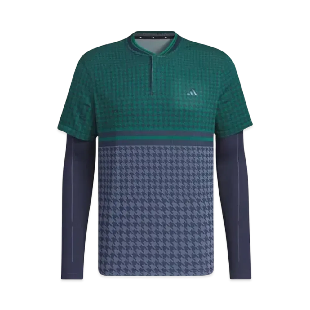 adidas Primeknit Arm Covers Side Seamless Short Sleeve Shirt "Collegiate Navy/Collegiate Green"