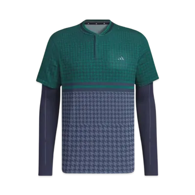 adidas Primeknit Arm Covers Side Seamless Short Sleeve Shirt "Collegiate Navy/Collegiate Green"
