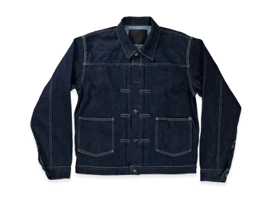 GDC x FULLCOUNT Classic Pleated Denim Jacket "Indigo Blue"
