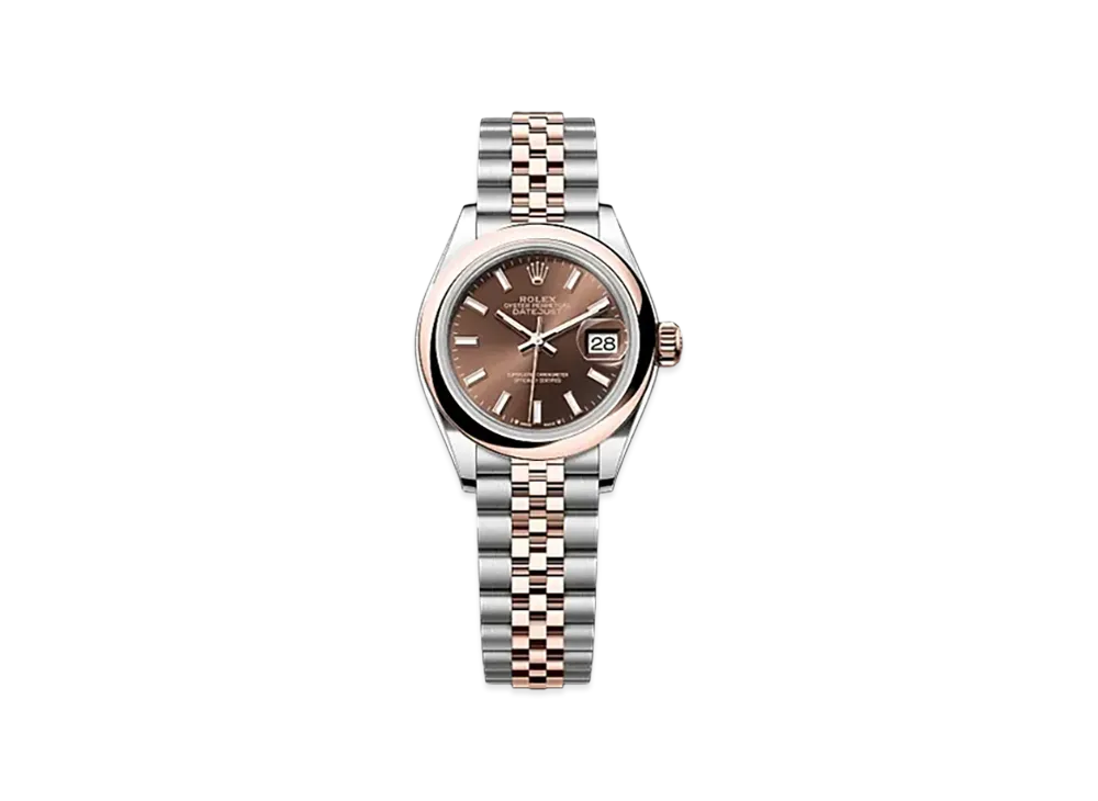 ROLEX Lady-Datejust Oystersteel & Everose Gold "Brown"