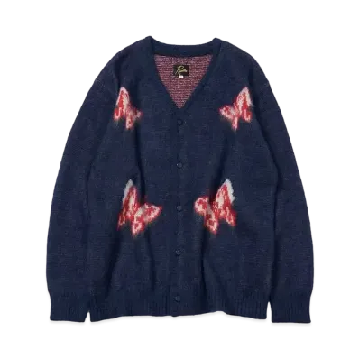 Needles FREAK'S STORE Mohair Cardigan- Papillon "Navy"