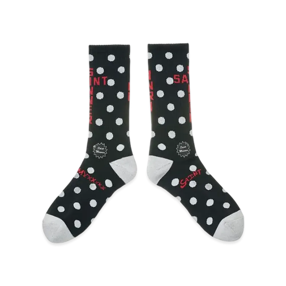 SAINT Mxxxxxx Socks Dot "Black"
