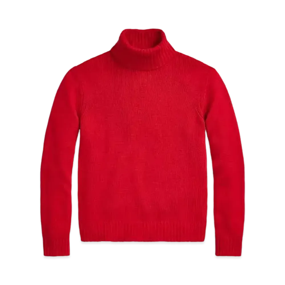 Ralph Lauren Purple Label Cashmere Turtleneck Sweater "Red"