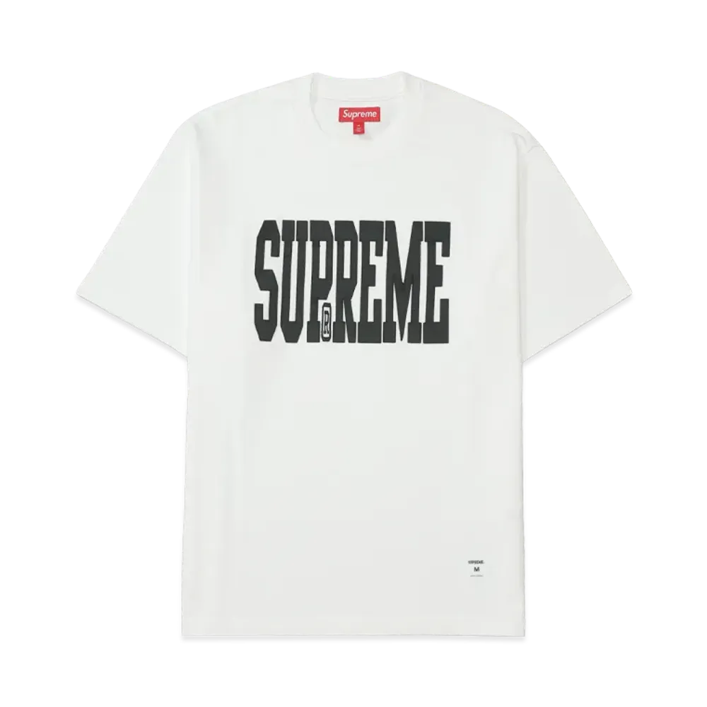 Supreme Stretch Appliqué S/S Top "White"