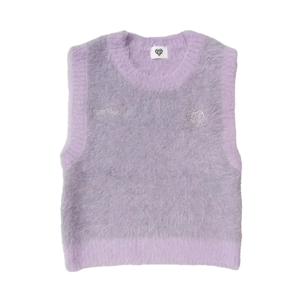 HTH shaggy vest "PURPLE"