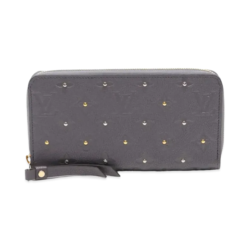 Louis Vuitton Monogram Empreinte Zippy Wallet "Gris Silver"