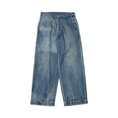 A.PRESSE US ARMY Dungaree Denim Trousers "Indigo"