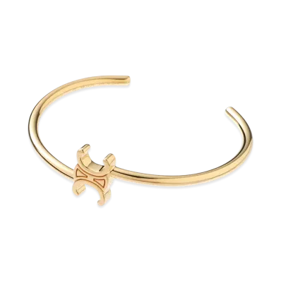 CELINE Triomphe Asymmetric Cuff "Gold"