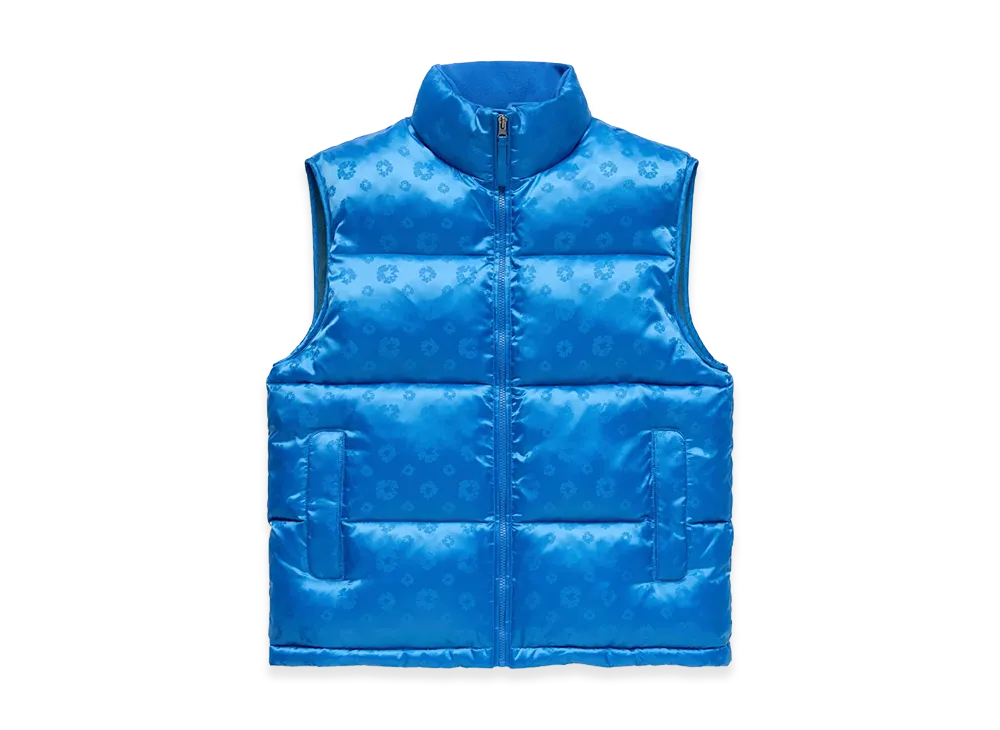 DENIM TEARS Jacquard Monogram Cotton Wreath Vest "Blue"