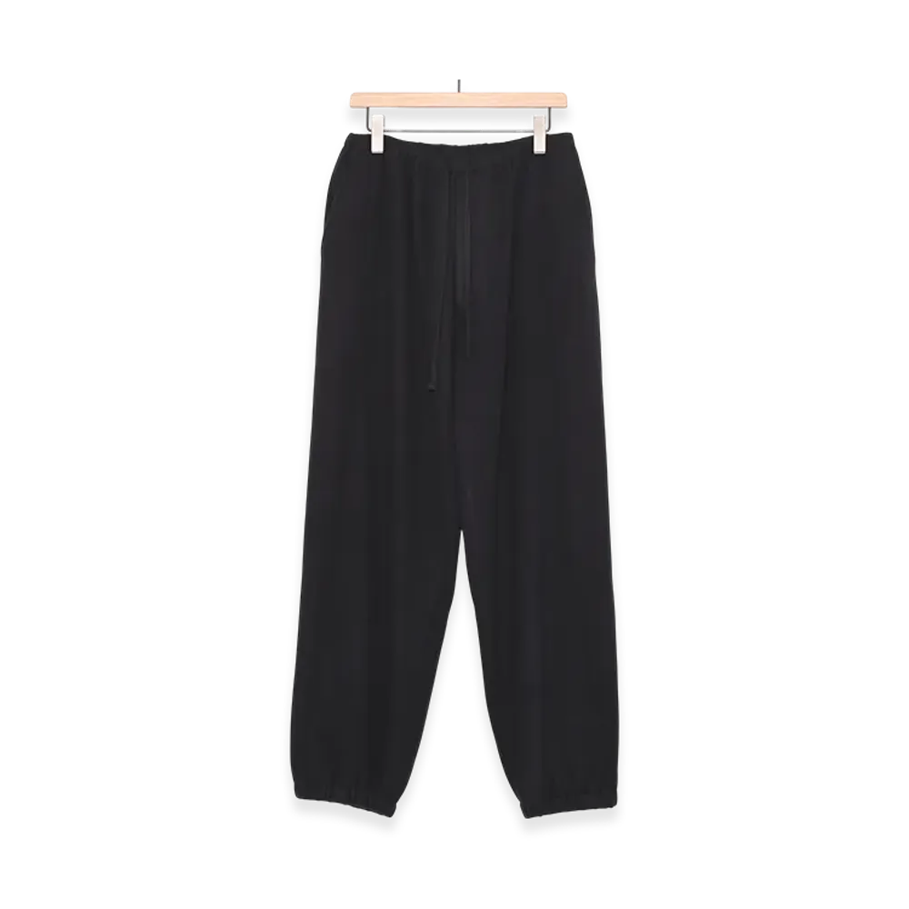 COMOLI Cashmere Drawstring Pants "Navy"