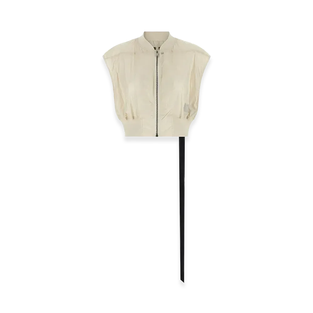 Rick Owens DRKSHDW Women's Tatlin Bomber Vest "Beige"