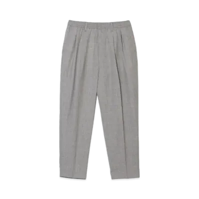 N.HOOLYWOOD Wide Tapered Easy Slacks "Gray"