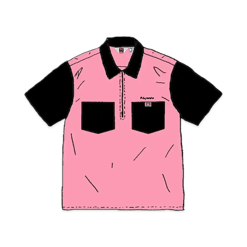 Supreme x Ben Davis Half Zip Work Shirt "Pink"