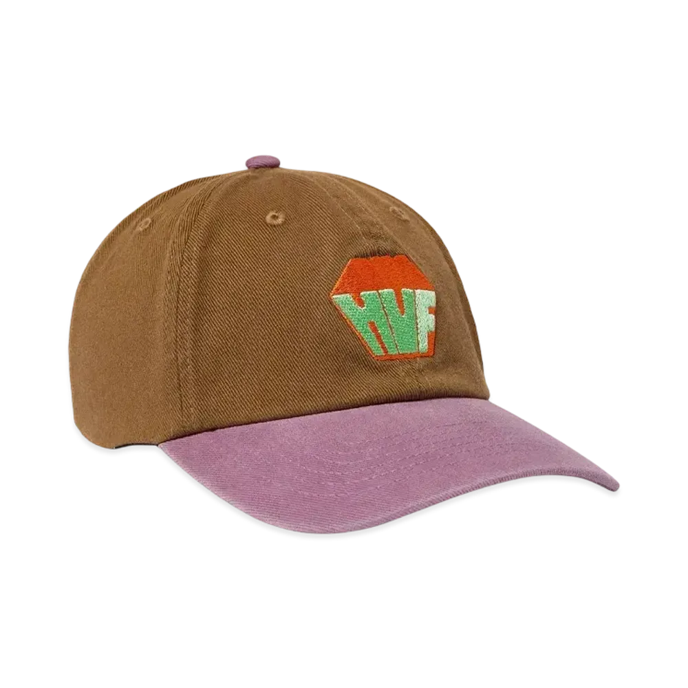 HUF Big Block Washed 6 Panel CV Hat "Brown"