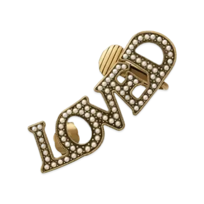 GUCCI Single Loved Pearl Drop Earrings "White Pearl"