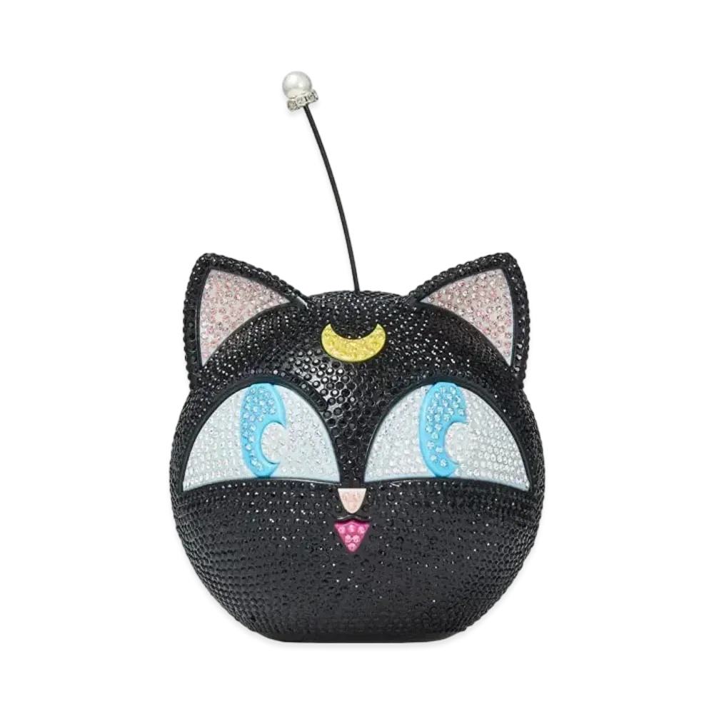 Jimmy Choo x Pretty Guardian Sailor Moon Crystal Luna-P Ball Minaudiere Clutch (Not Includes Packs of Collector Cards)