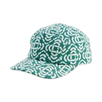 Casablanca Deconstructed Monogram Cap "Green"