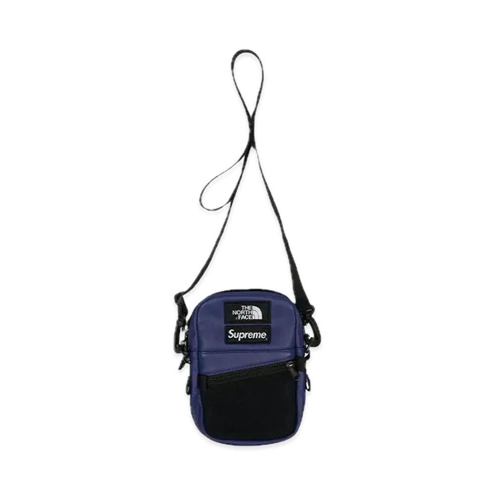 Supreme x The North Face Leather Shoulder Bag "Purple"