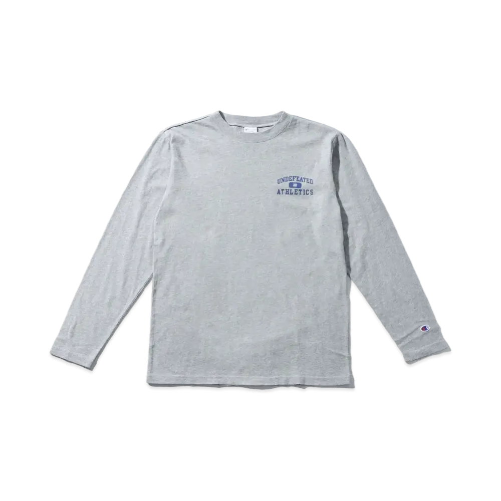 UNDEFEATED CHAMPION ATHLETICS L/S TEE - C8-P408 "Gray"